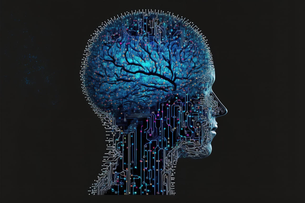 cyber brain, computer, brain, the internet, web3, blockchain, cyborg, futuristic, office, man, cyberpunk, brain, brain, brain, brain, brain on Quest on Chain